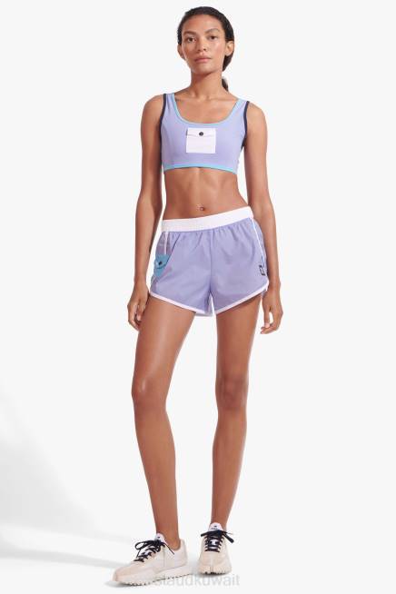 NB X STAUD 42R0567 النايلون المدى القصير نحيف المجرة الأرجواني ملابس