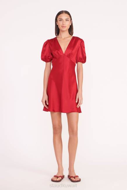 STAUD 42R01 فستان ميني ميلا نحيف روبي ملابس