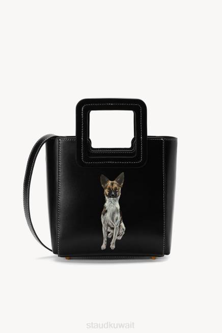 STAUD 42R01012 حقيبة جلدية صغيرة مخصصة شيرلي نحيف أسود مُكَمِّلات