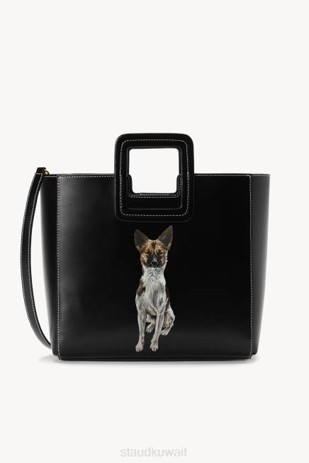 STAUD 42R01014 حقيبة جلدية شيرلي مخصصة نحيف أسود مُكَمِّلات