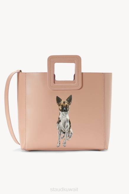 STAUD 42R01015 حقيبة جلدية شيرلي مخصصة نحيف احمر خدود مُكَمِّلات