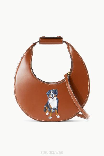 STAUD 42R01021 حقيبة قمر صغيرة مخصصة نحيف تان مُكَمِّلات