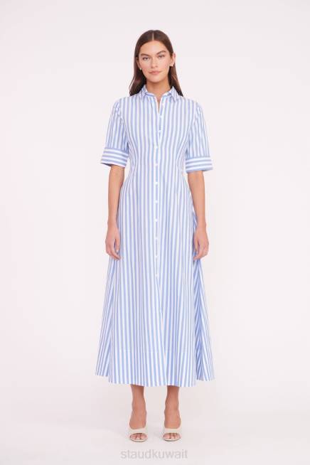 STAUD 42R0131 فستان جوان ماكسي نحيف شريط البحر ملابس