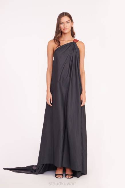 STAUD 42R014 فستان ميسون نحيف أسود ملابس
