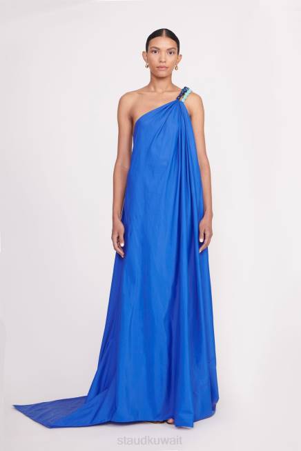 STAUD 42R015 فستان ميسون نحيف اللازورد ملابس
