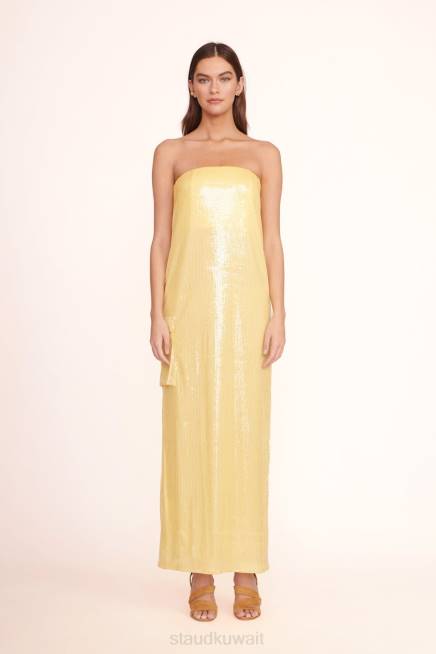 STAUD 42R0165 فستان كيسي نحيف أشعة الشمس ملابس