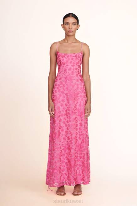 STAUD 42R0171 فستان القدر نحيف حفلة حديقة الزهور ملابس