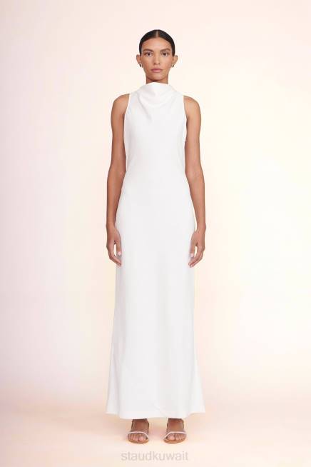 STAUD 42R0173 فستان شانون نحيف عاج ملابس