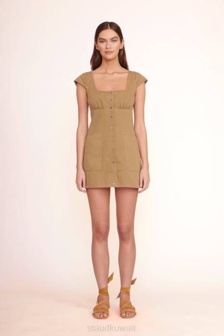 STAUD 42R0228 فستان جوليا نحيف إكليل الجبل ملابس