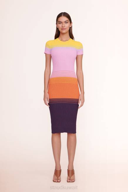 STAUD 42R0230 فستان كولين نحيف هالة ملابس