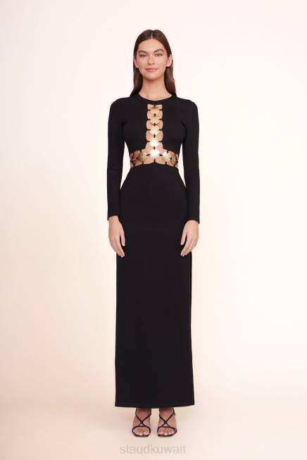 STAUD 42R0242 فستان دلفين نحيف أسود ملابس