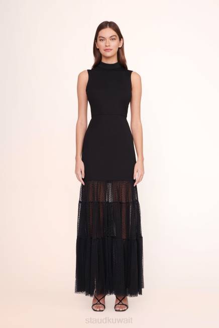 STAUD 42R0261 فستان النرجس البري نحيف أسود ملابس