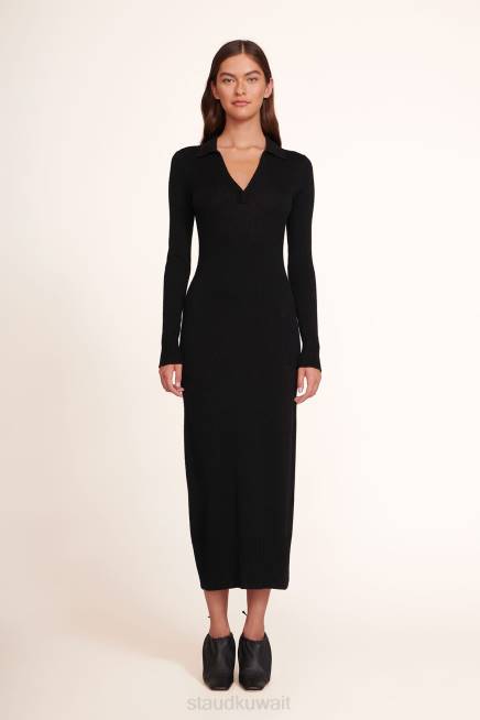 STAUD 42R0281 فستان تاج نحيف أسود ملابس