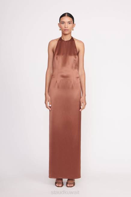 STAUD 42R031 فستان جانيت نحيف القرنفل ملابس