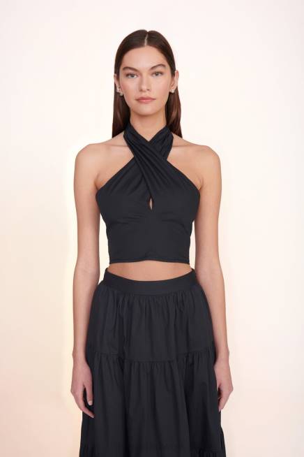 STAUD 42R0343 مدخن أعلى كاي نحيف أسود ملابس