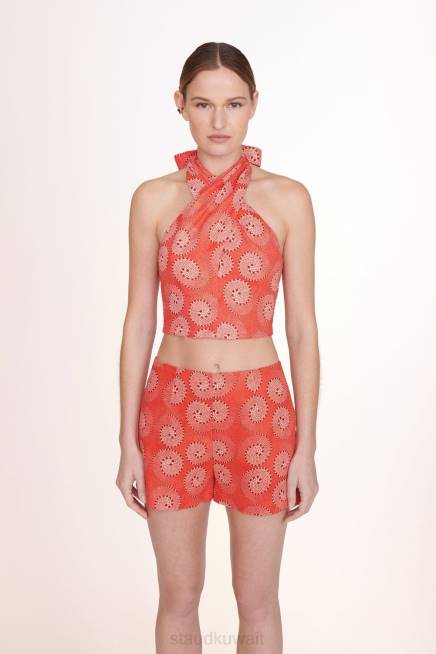 STAUD 42R0347 مدخن أعلى كاي نحيف دوامة الكركديه ملابس