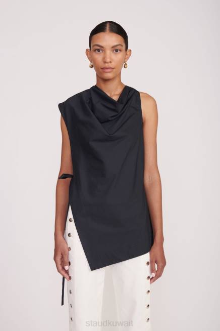 STAUD 42R0352 منشار أعلى نحيف أسود ملابس