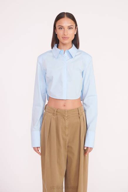 STAUD 42R0357 أعلى seneca نحيف الأزرق الفرنسي ملابس