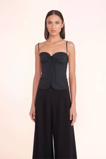 STAUD 42R0365 أعلى الصنفرة نحيف أسود ملابس