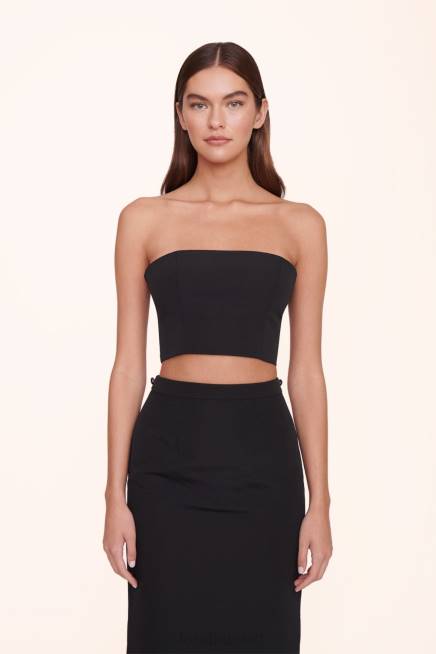 STAUD 42R0373 أعلى nyla نحيف أسود ملابس