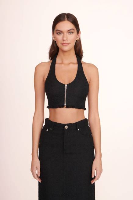 STAUD 42R0376 بيكا أعلى نحيف أسود ملابس