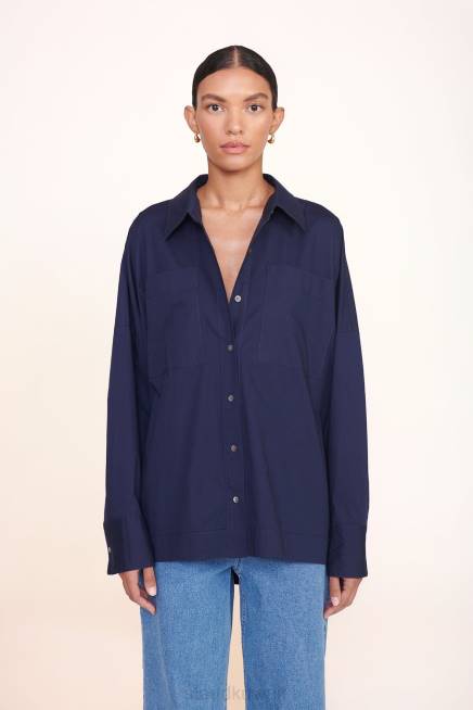 STAUD 42R0390 أعلى بايتون نحيف القوات البحرية ملابس