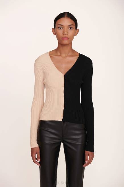 STAUD 42R0398 سترة البضائع نحيف برتقالي أسود ملابس