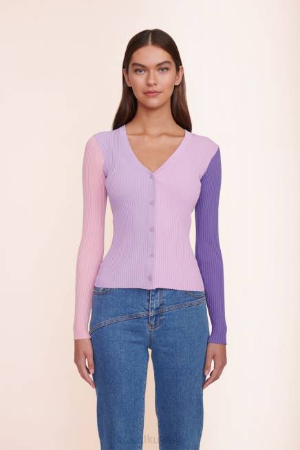 STAUD 42R0402 سترة البضائع نحيف قزحية متعددة ملابس