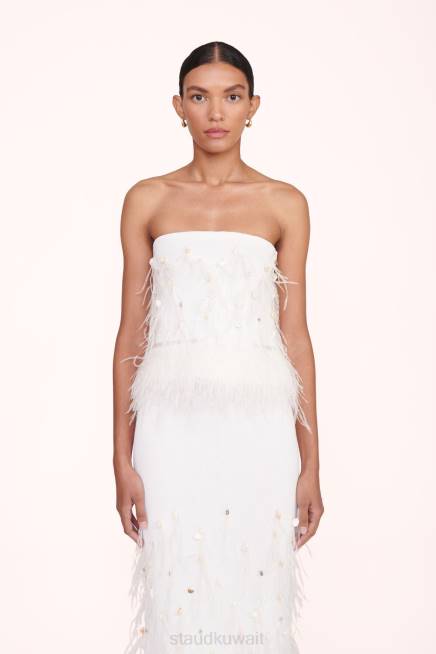 STAUD 42R0406 قمة كريستين نحيف عاج ملابس