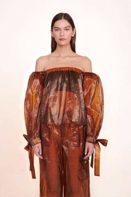 STAUD 42R0409 قمة كولبي نحيف العنبر ملابس