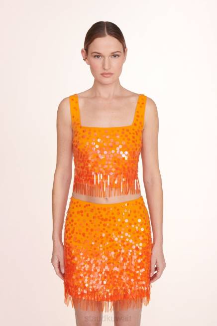 STAUD 42R0419 الياسمين الأعلى نحيف بابايا ملابس