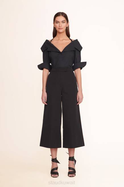 STAUD 42R0421 قمة السعادة نحيف أسود ملابس