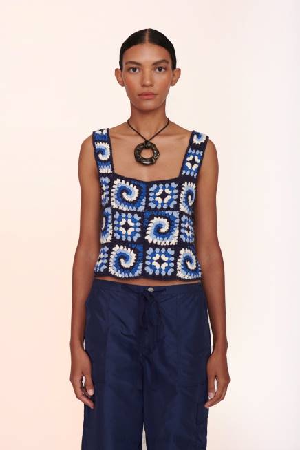 STAUD 42R0426 أعلى مخدر نحيف الكوبالت الحمضي ملابس