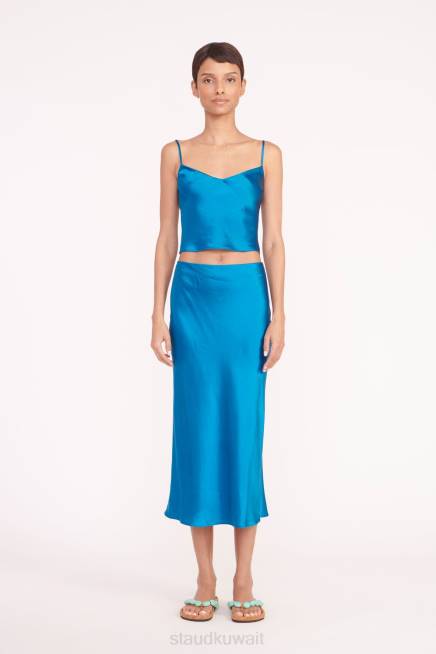 STAUD 42R0473 تنورة أنجيلا نحيف الجزيرة الزرقاء ملابس