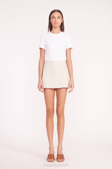STAUD 42R0480 تنورة جولة نحيف حليب الشوفان ملابس
