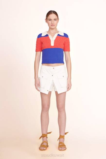 STAUD 42R0485 تمارا سكورت نحيف عاج ملابس