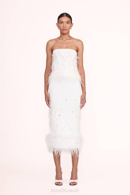 STAUD 42R0495 تنورة ماكيلا نحيف عاج ملابس