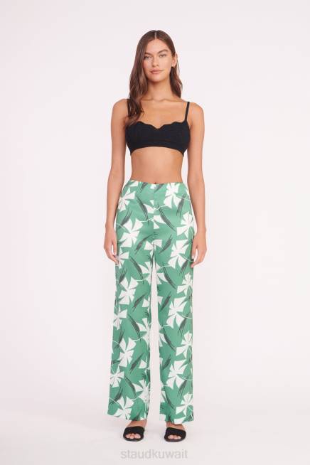 STAUD 42R0506 أوسكار بانت نحيف المروحة الخضراء ملابس