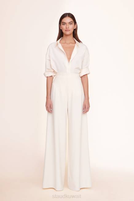 STAUD 42R0509 كالب بانت نحيف بيج فاتح ملابس