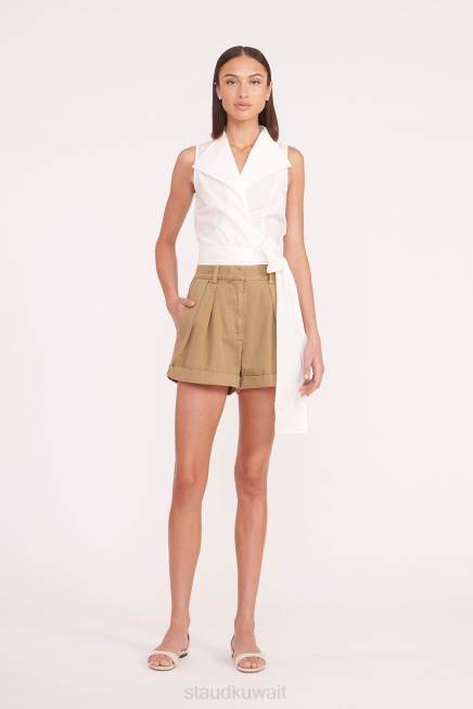 STAUD 42R0518 لويزا قصيرة نحيف إكليل الجبل ملابس