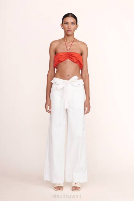 STAUD 42R0521 بانت بريدين نحيف عاج ملابس