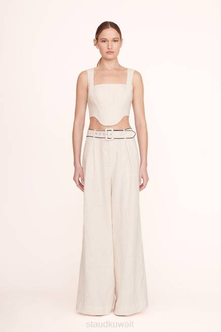 STAUD 42R0526 ايريس بانت نحيف أسود طبيعي ملابس