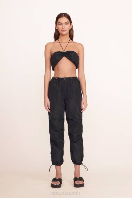 STAUD 42R0532 بانت بريسون نحيف أسود ملابس
