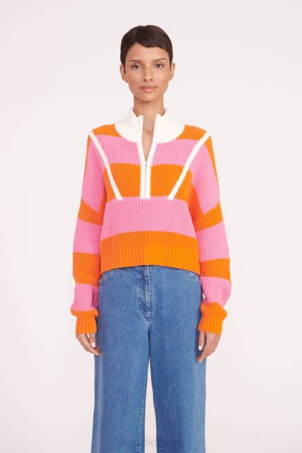 STAUD 42R0581 سترة هامبتون اقتصاص نحيف شريط الرجبي البابايا ملابس