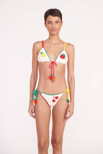 STAUD 42R0589 الكروشيه بيكيني الأعلى نحيف فاكهة الكروشيه ملابس