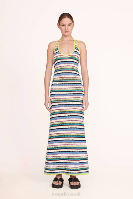 STAUD 42R0591 فستان انابيلا نحيف الشعاب المرجانية ملابس