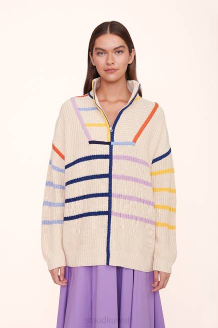 STAUD 42R0594 سترة هامبتون نحيف حمض ecru ملابس