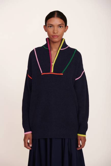 STAUD 42R0600 سترة هامبتون نحيف متعدد البحرية ملابس