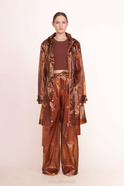 STAUD 42R0621 معطف أوليفر نحيف العنبر ملابس