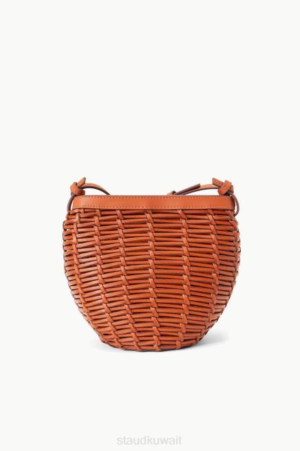 STAUD 42R0650 حقيبة كروس منسوجة عنوك نحيف تان ملابس